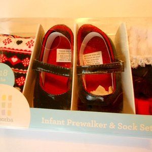 Toddler Gift Set Prewalker Shoe & Socks 12-18 mths